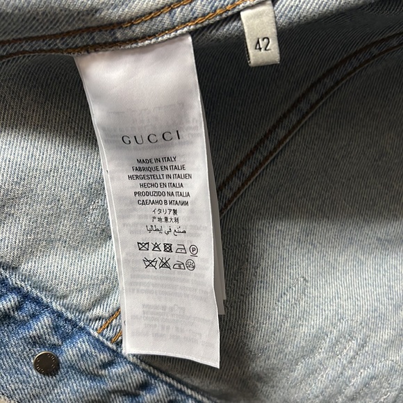 Gucci denim jacket embroidered tiger blond for love - Picture 3 of 3